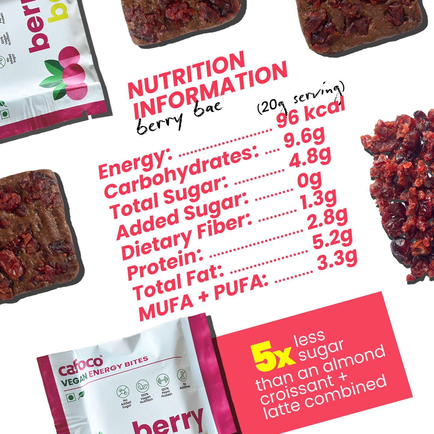 Cranberry Cocoa Bites (30g) (Pack of 9 and 12)