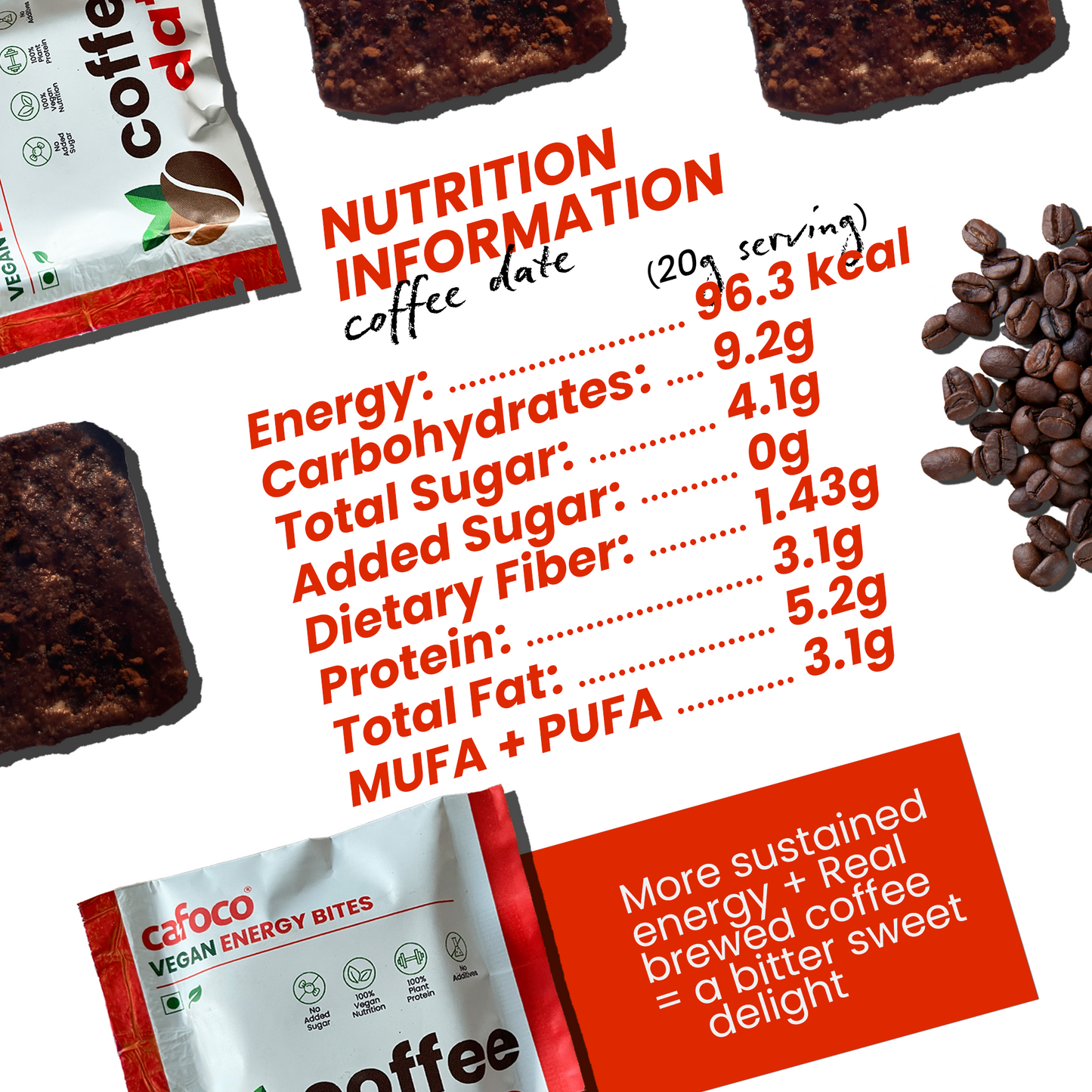 Arabica Coffee Bites (strong) (30g) (Pack of 9 and 12)